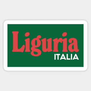 Liguria - Retro Style Italian Region Design Sticker